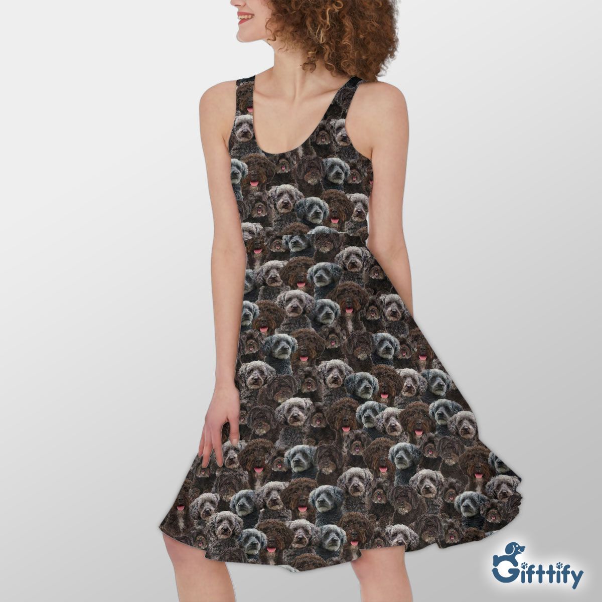 Schnoodle A Punch Of Lovely Dogs Women's Dress