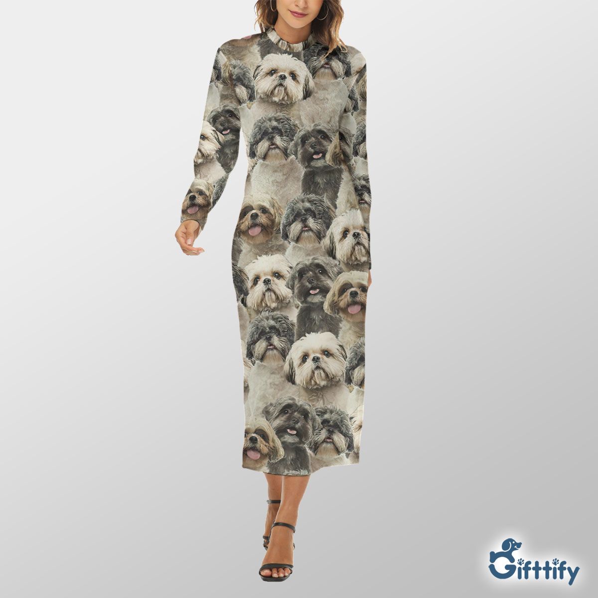 Shih Tzu A Punch Of Lovely Dogs Hip Dress