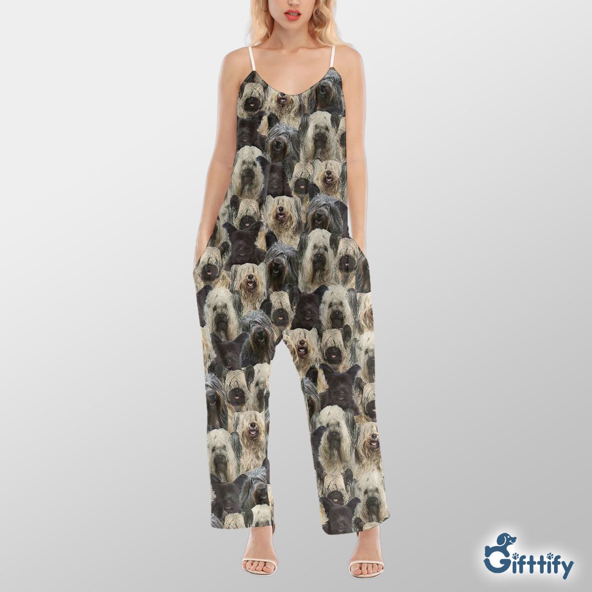 Blank Skye A Punch Of Lovely Dogs Cami Jumpsuit