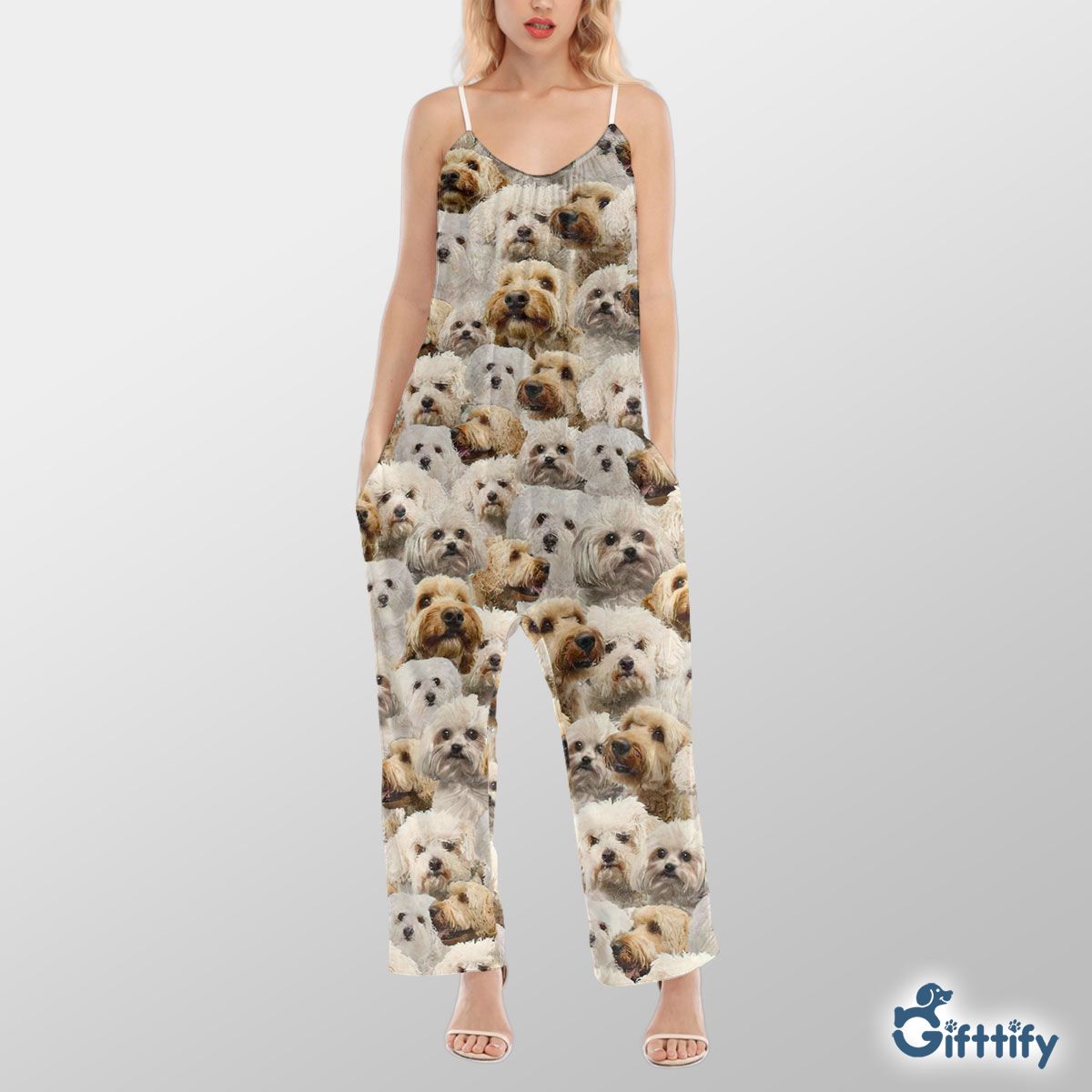 Bolo A Punch Of Lovely Dogs Cami Jumpsuit