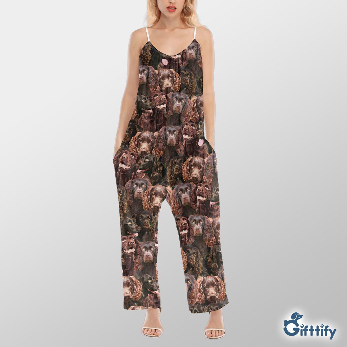 Boykin Spaniel A Punch Of Lovely Dogs Cami Jumpsuit