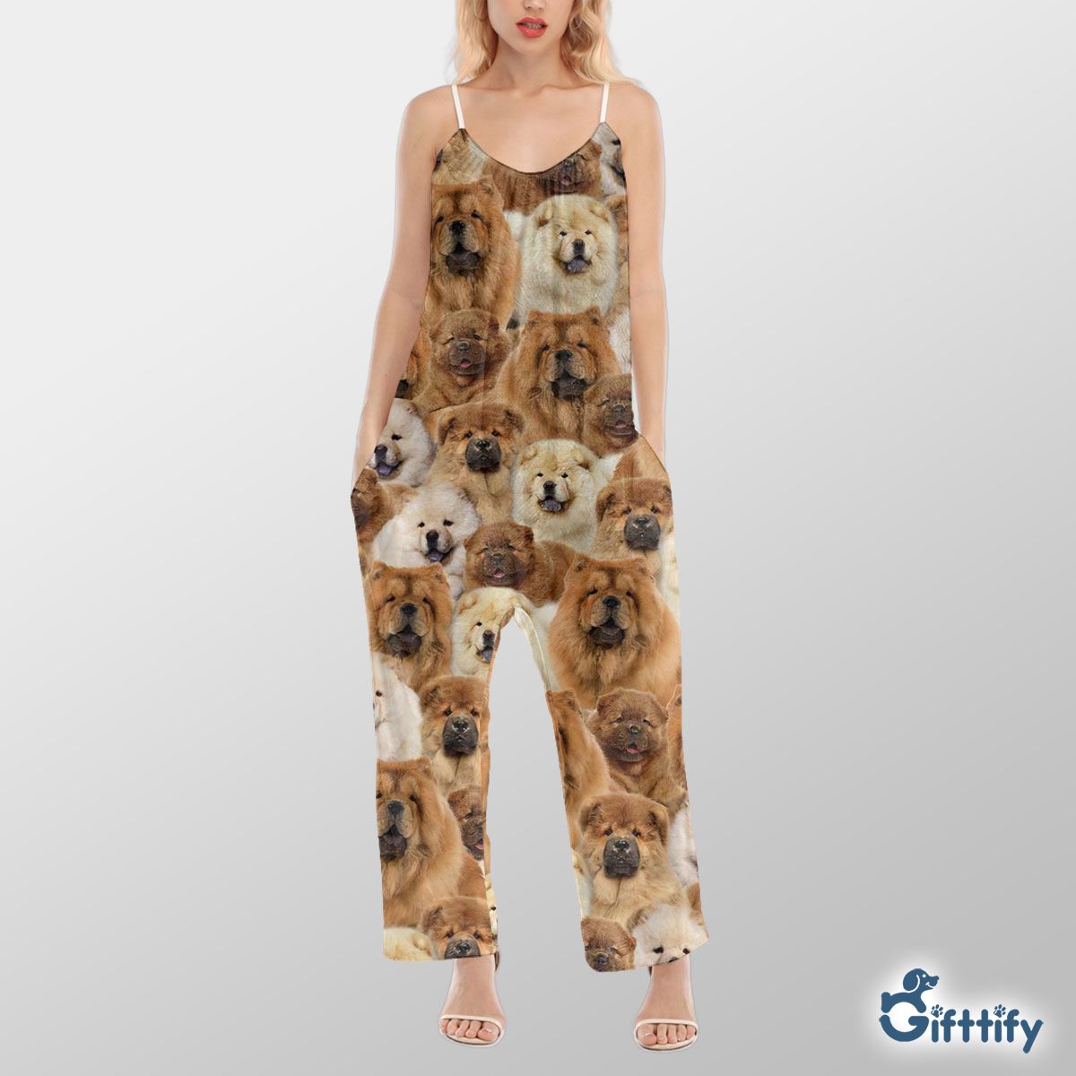 Chow Chow A Punch Of Lovely Dogs Cami Jumpsuit