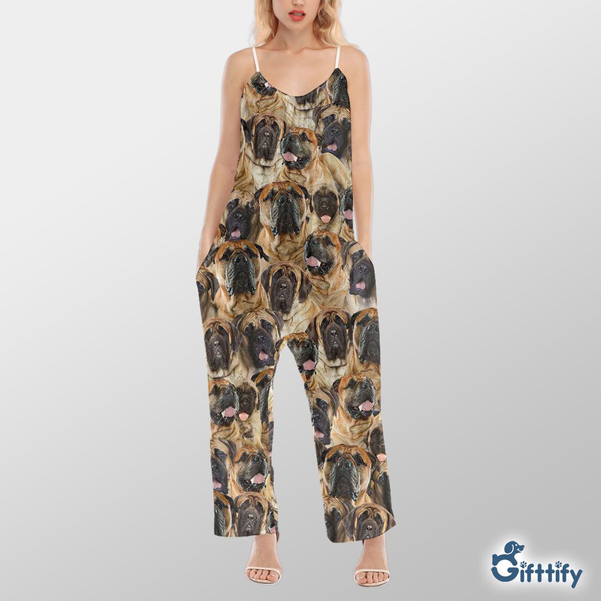 English Mastiff A Punch Of Lovely Dogs Cami Jumpsuit