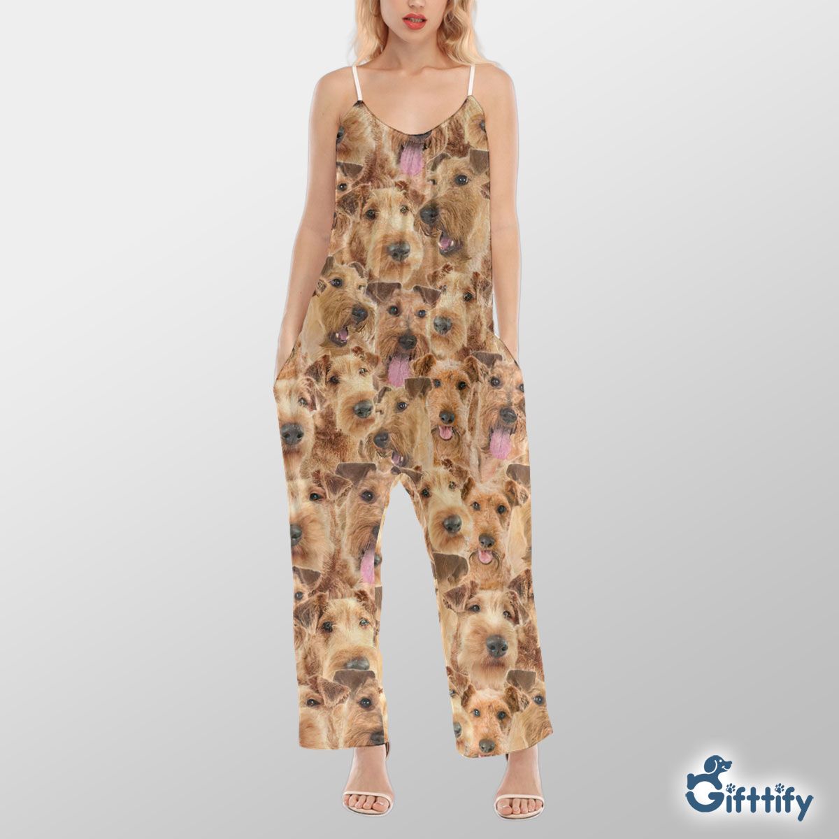 Irish Terrier A Punch Of Lovely Dogs Cami Jumpsuit