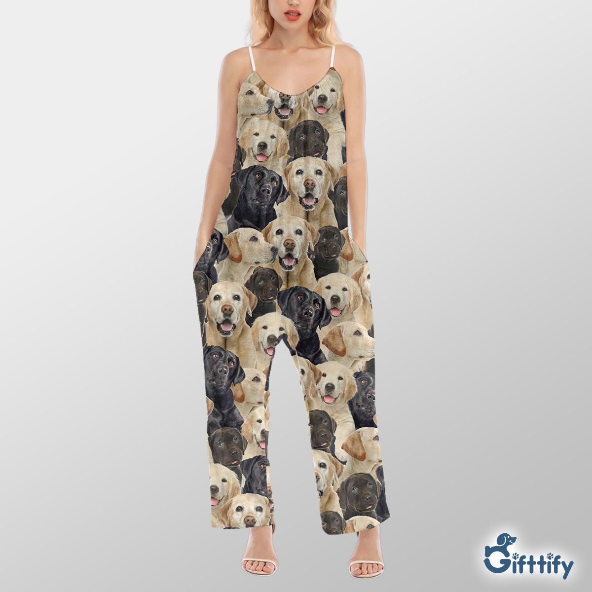 Labrador A Punch Of Lovely Dogs Cami Jumpsuit