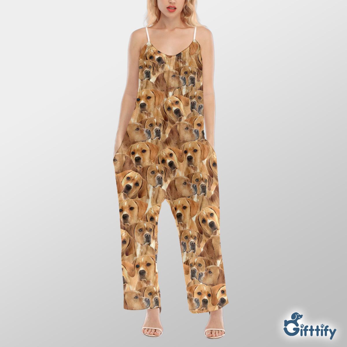 Portuguese Pointer A Punch Of Lovely Dogs Cami Jumpsuit