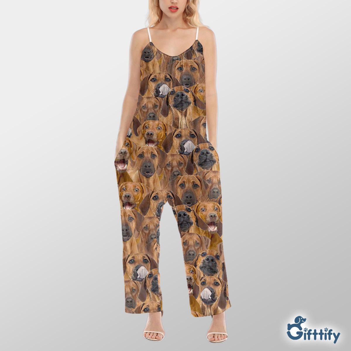 Rhodesian Ridgeback A Punch Of Lovely Dogs Cami Jumpsuit