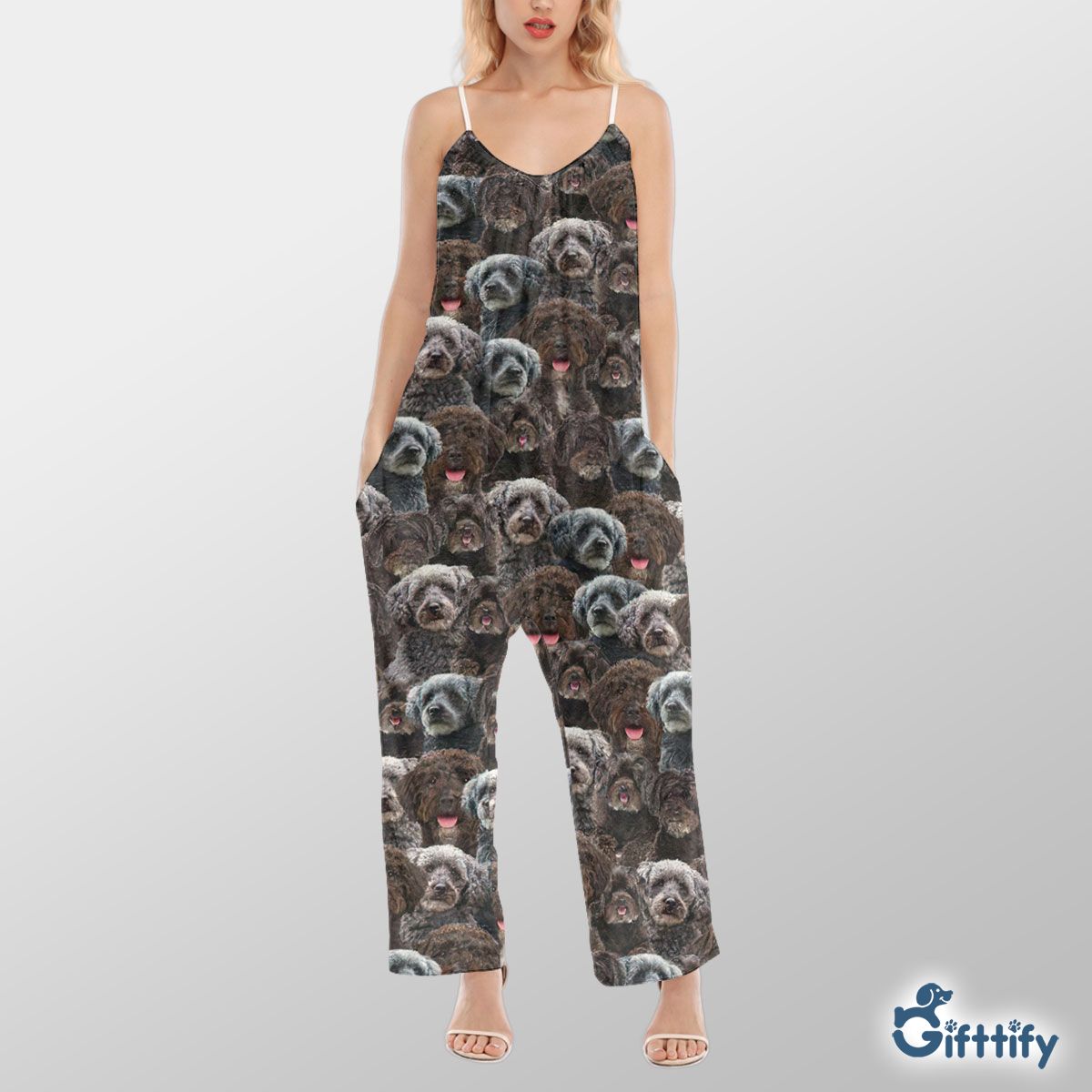 Schnoodle A Punch Of Lovely Dogs Cami Jumpsuit