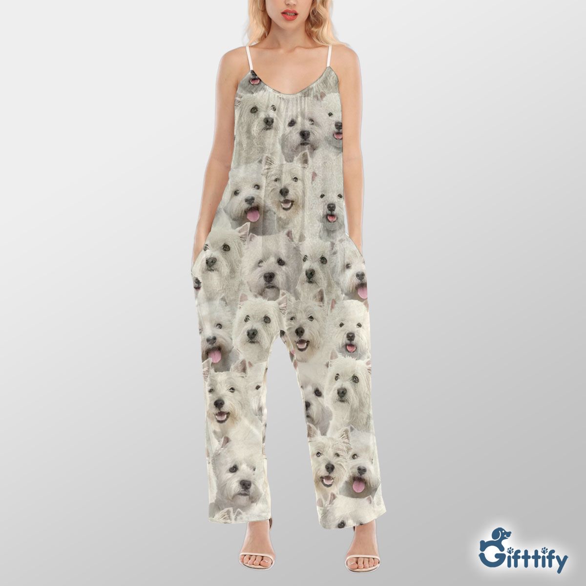 West Highland White Terrier A Punch Of Lovely Dogs Cami Jumpsuit