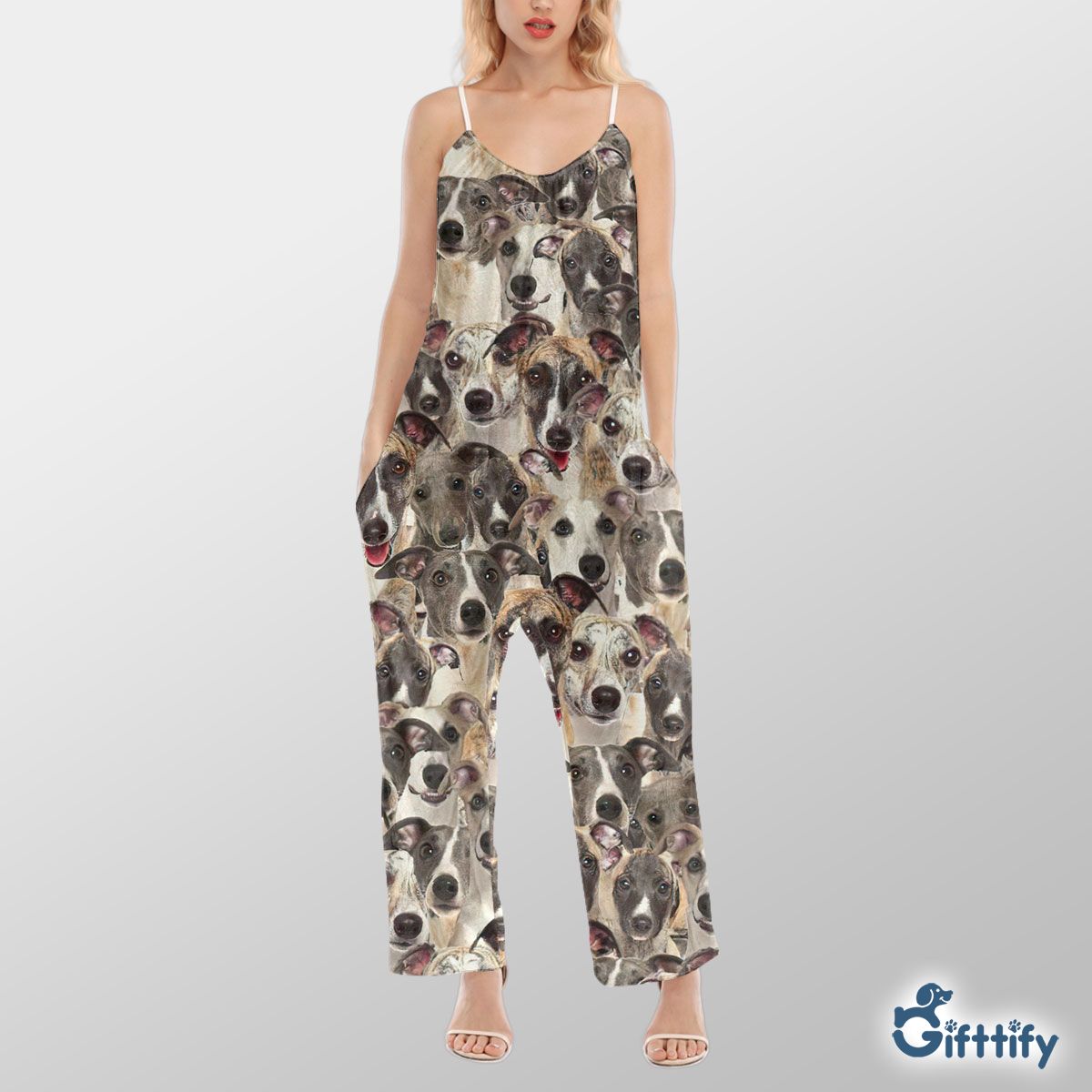 Whipper A Punch Of Lovely Dogs Cami Jumpsuit