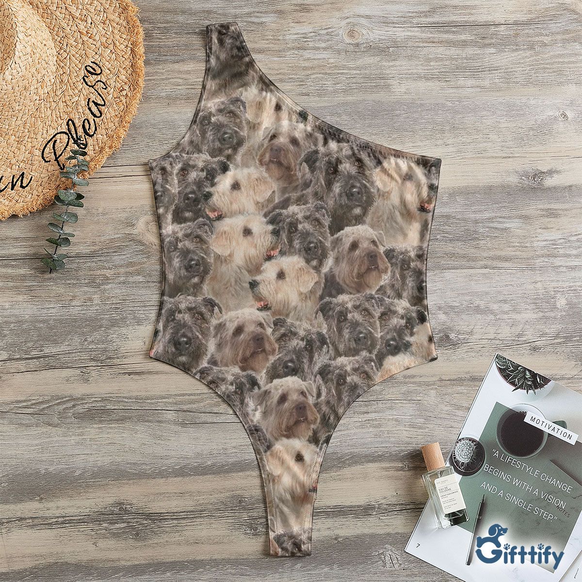 Glen Of Imaal Terrier A Punch Of Lovely Dogs One Shoulder Bodysuit