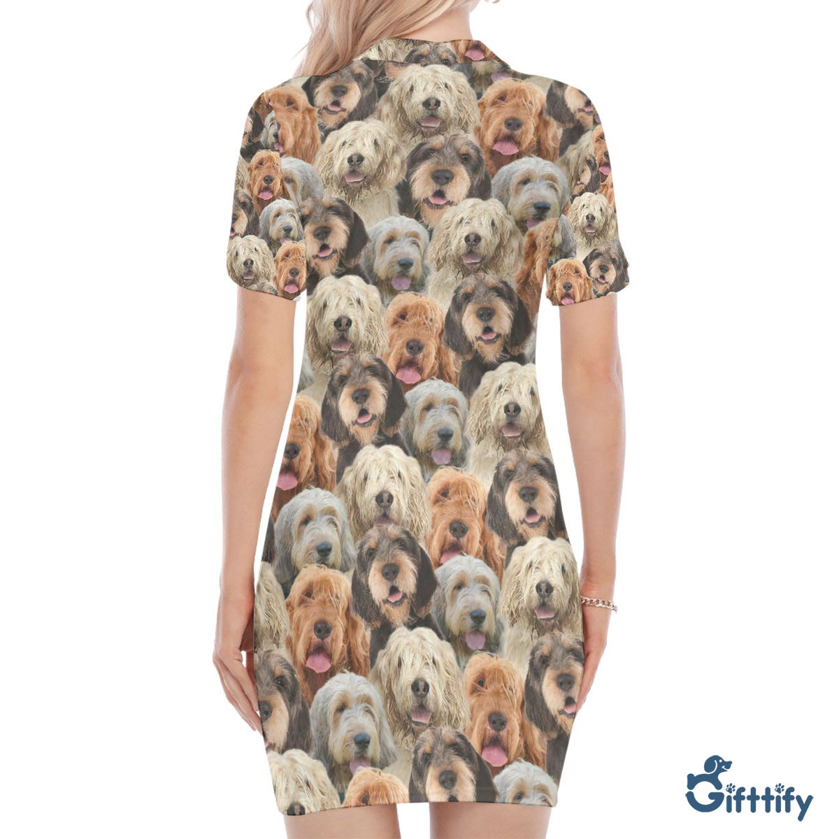 Otterhound A Punch Of Lovely Dogs Polo Collar Dress