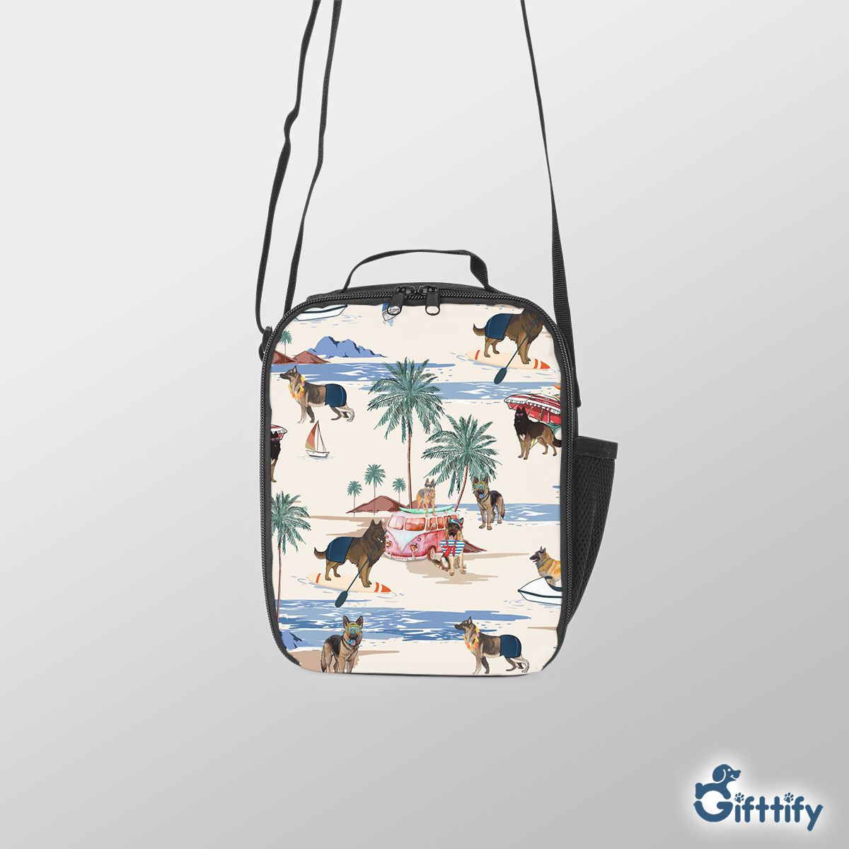 Tervuren Lunch Box Bag - Dog Beach, Boating, Relaxing, Sunbathing, Snorkeling, Summer Beach Vacation Lunch Box Bag