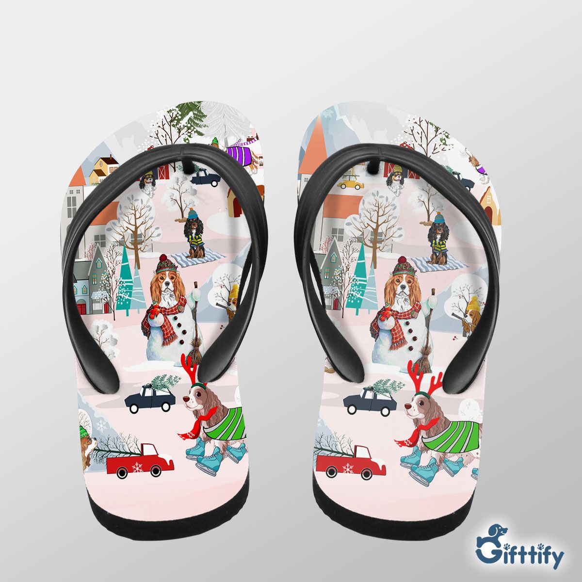 Cavalier King Charles Spaniel Flip Flops