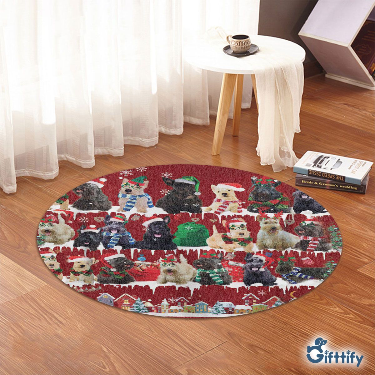 Scottish Terrier Round Rug