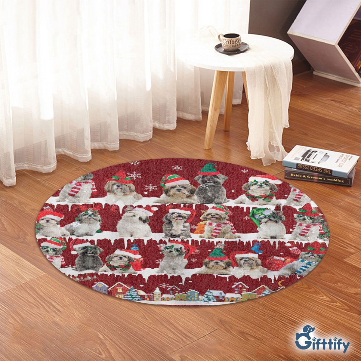 Shih Tzu Round Rug