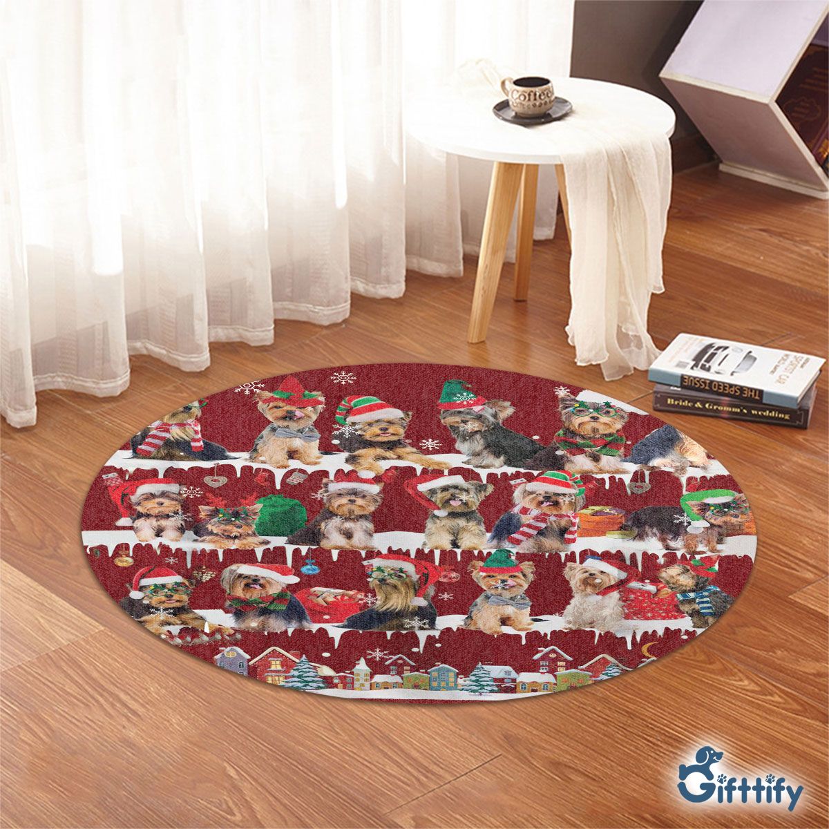 Yorkshire Terrier Round Rug