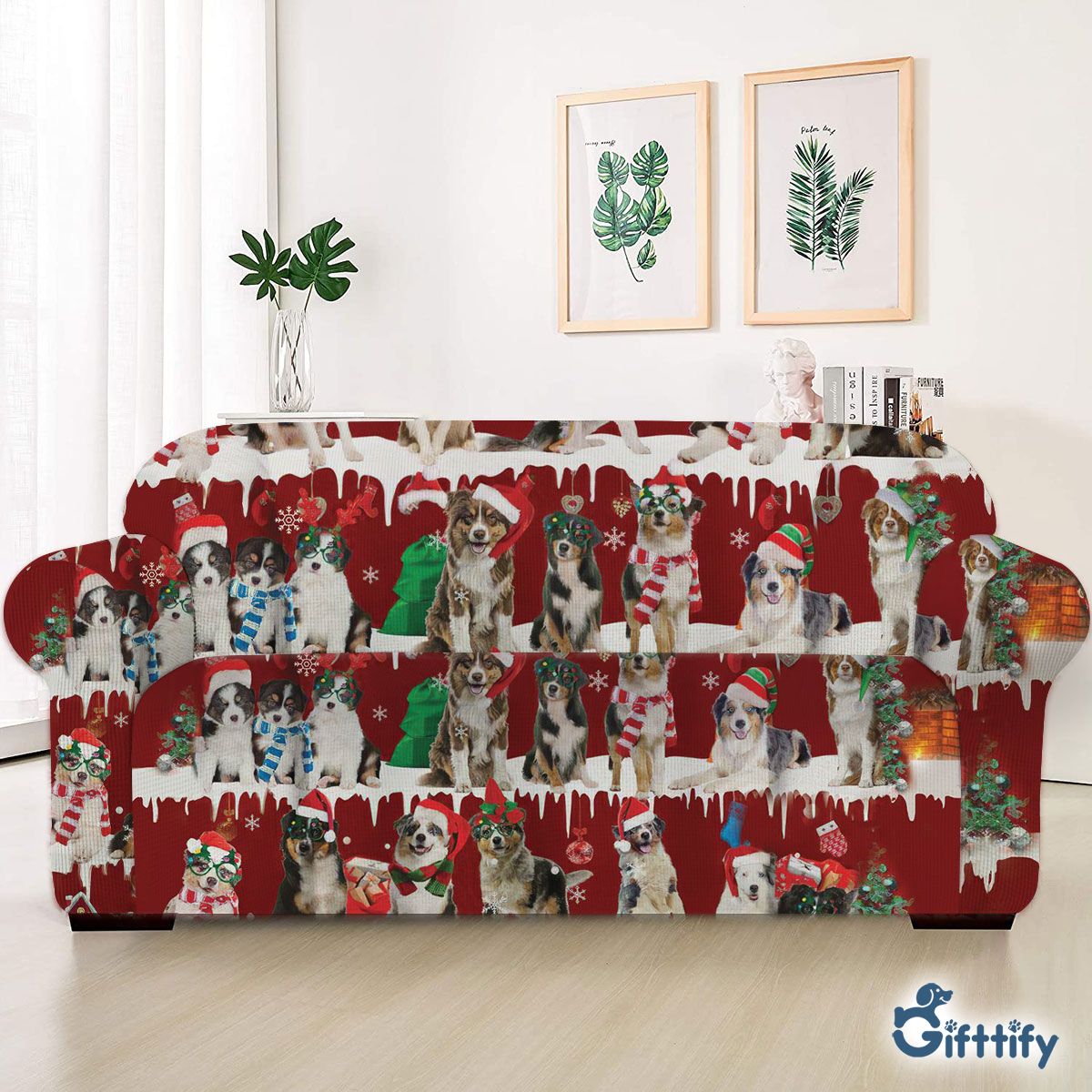 Australian Shepherd Sofa Cover