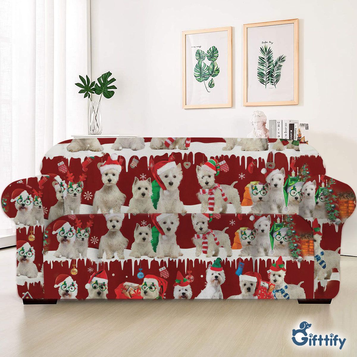 West Highland White Terrier Sofa Cover