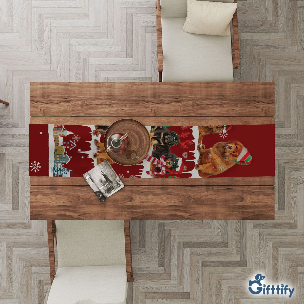 Tibetan Mastiff Table Runner