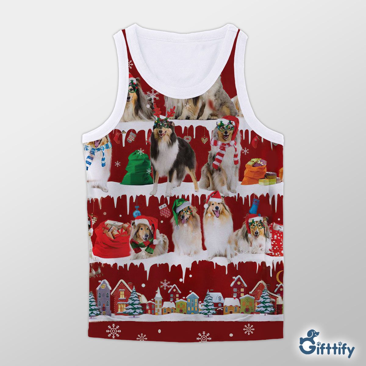 Rough Collie Unisex Tank Top