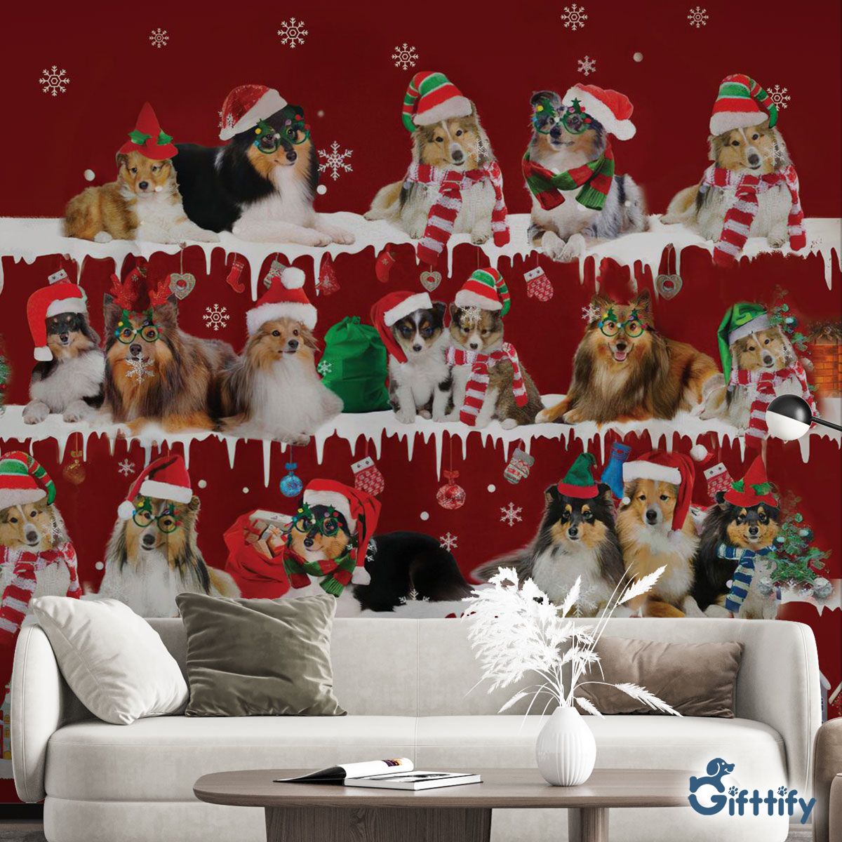 Shetland Sheepdog Wall Mural