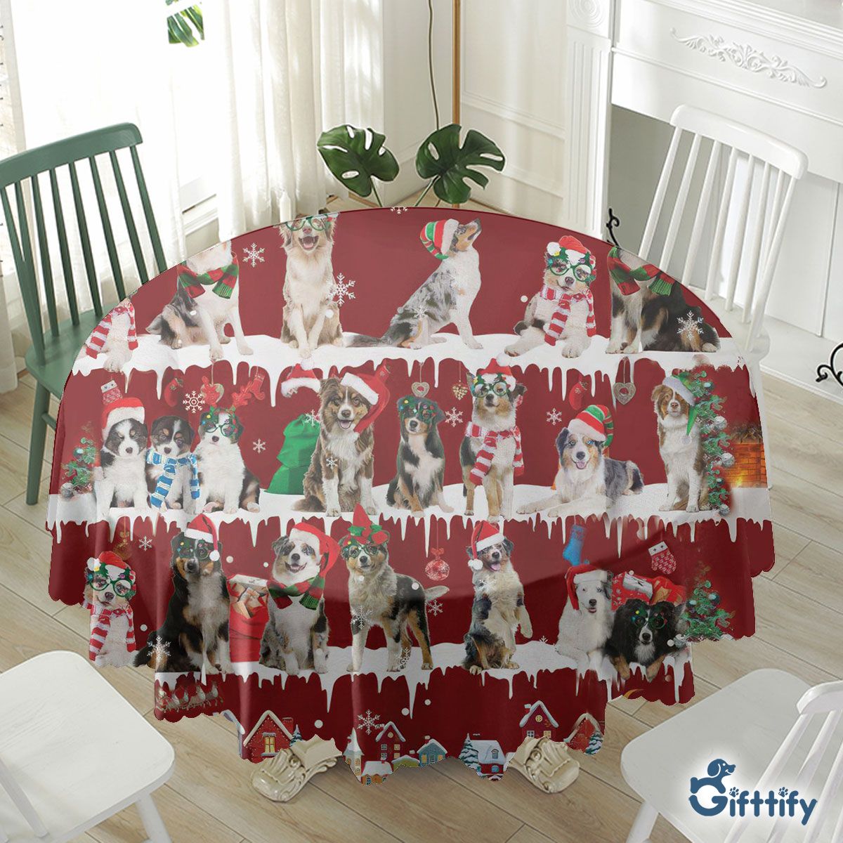 Australian Shepherd Waterproof Tablecloth