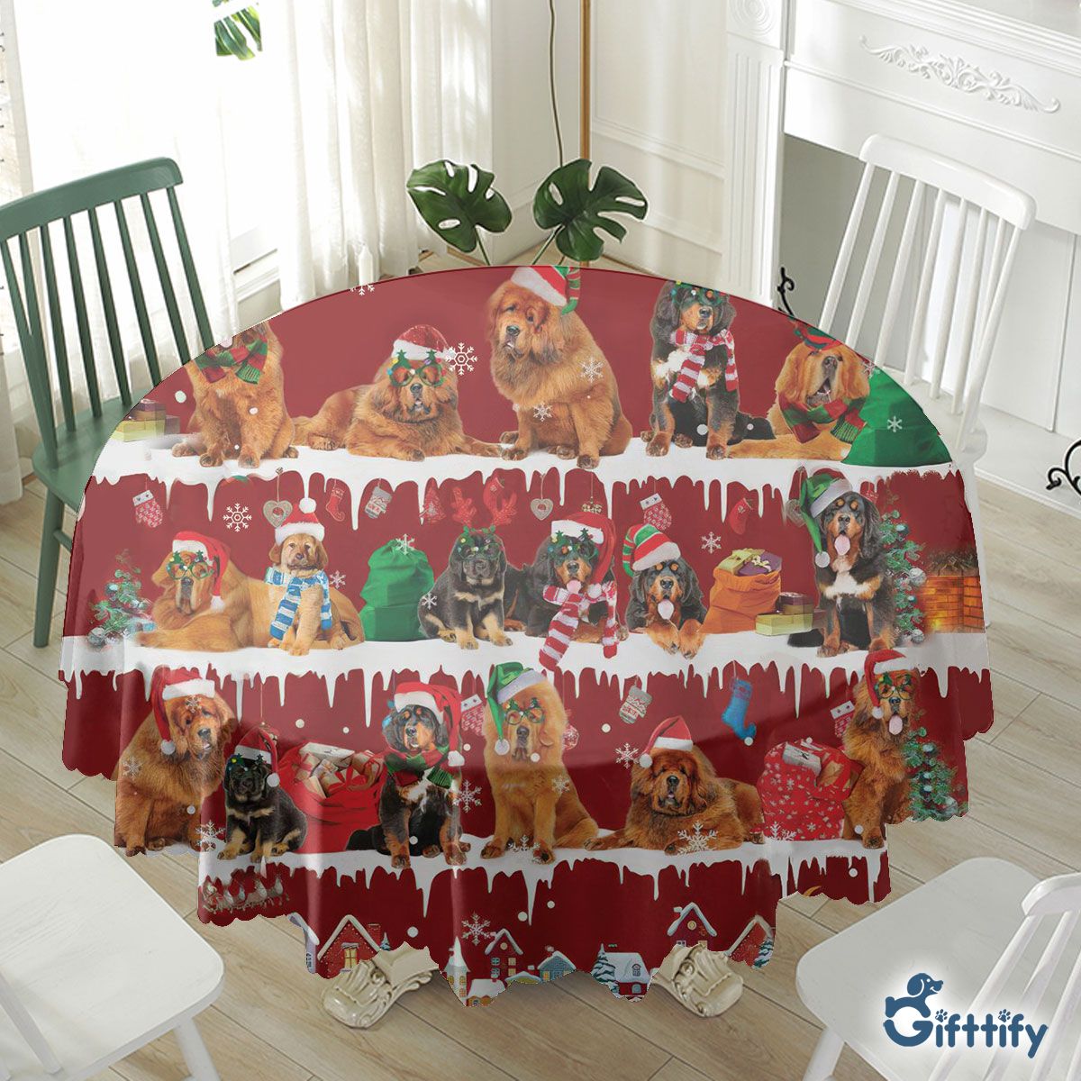 Tibetan Mastiff Waterproof Tablecloth