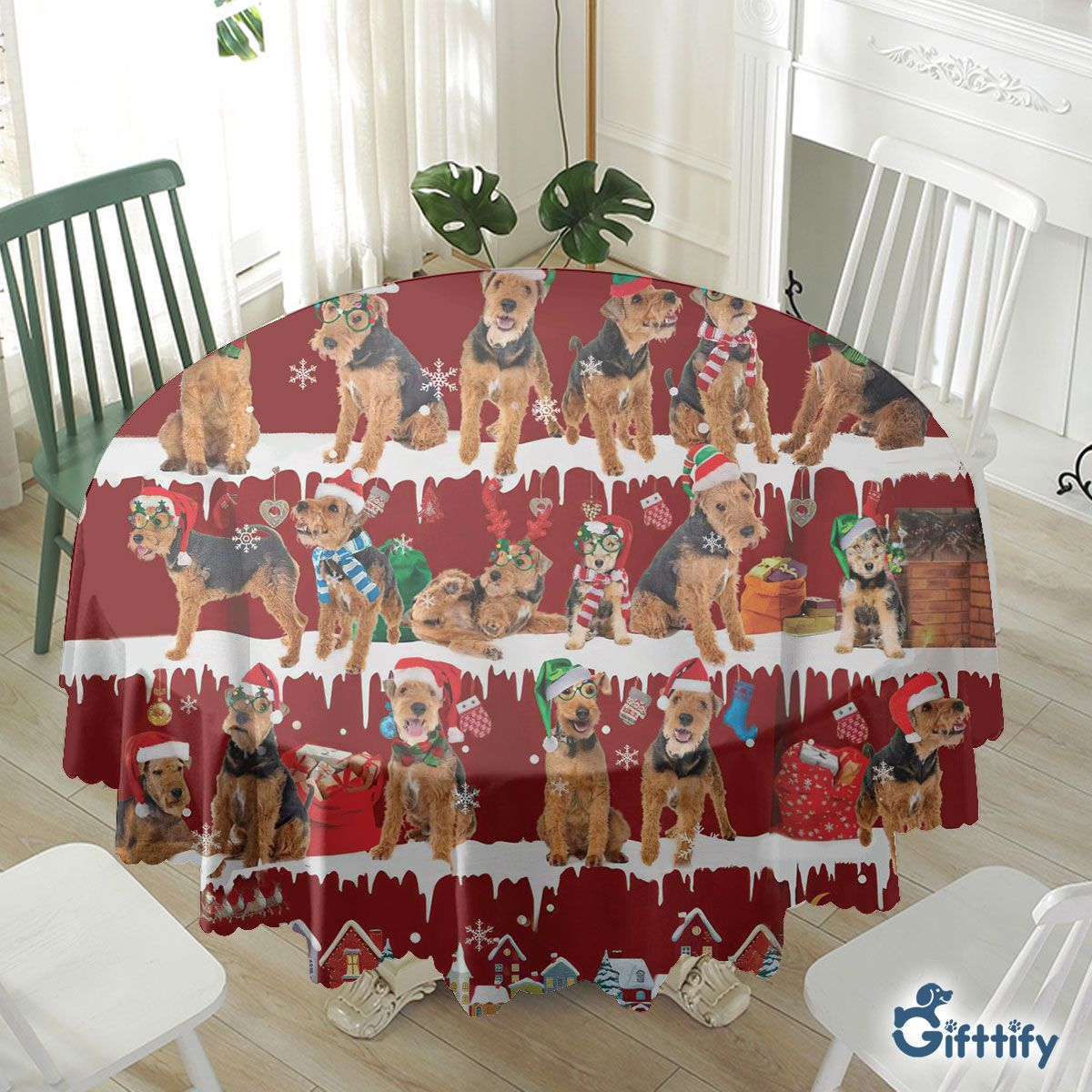 Welsh Terrier Waterproof Tablecloth