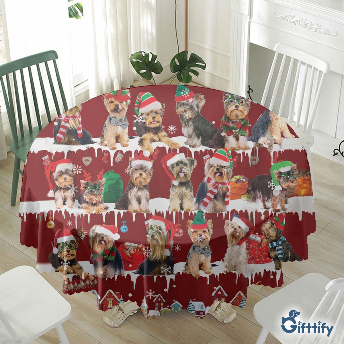 Yorkshire Terrier Waterproof Tablecloth