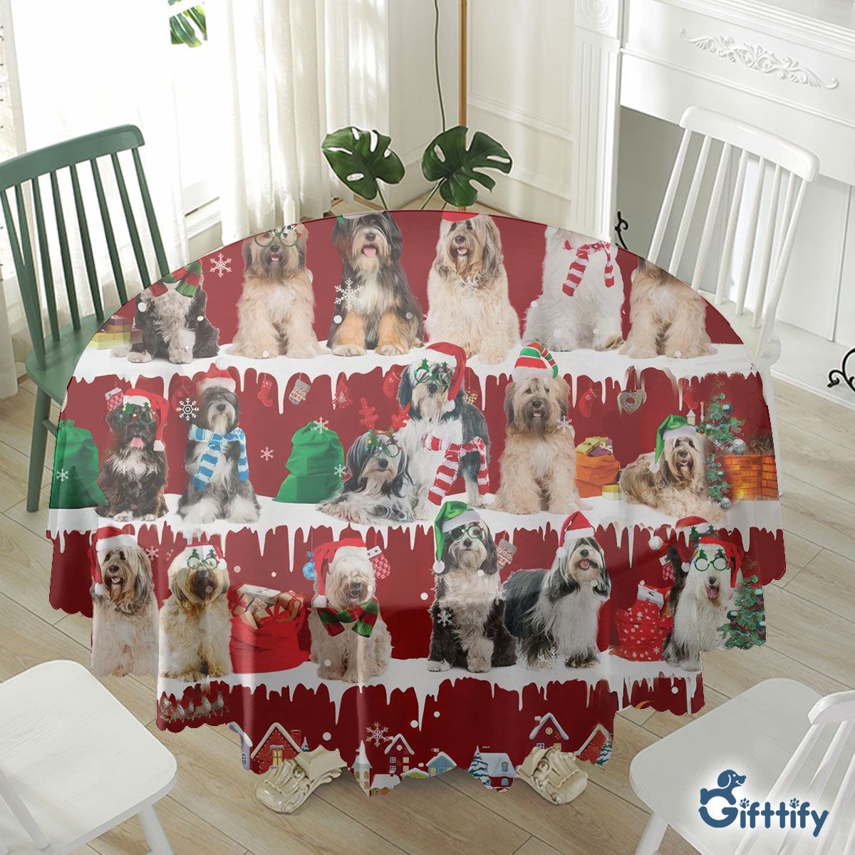 tibetan terrier Waterproof Tablecloth