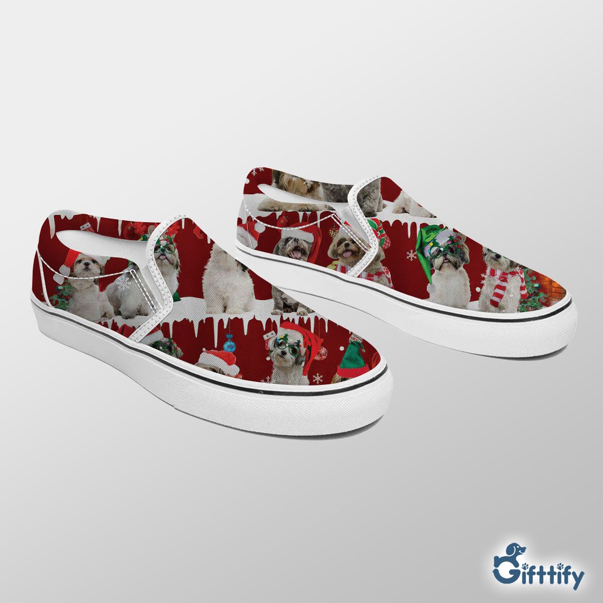 Shih Tzu Slip On Sneakers