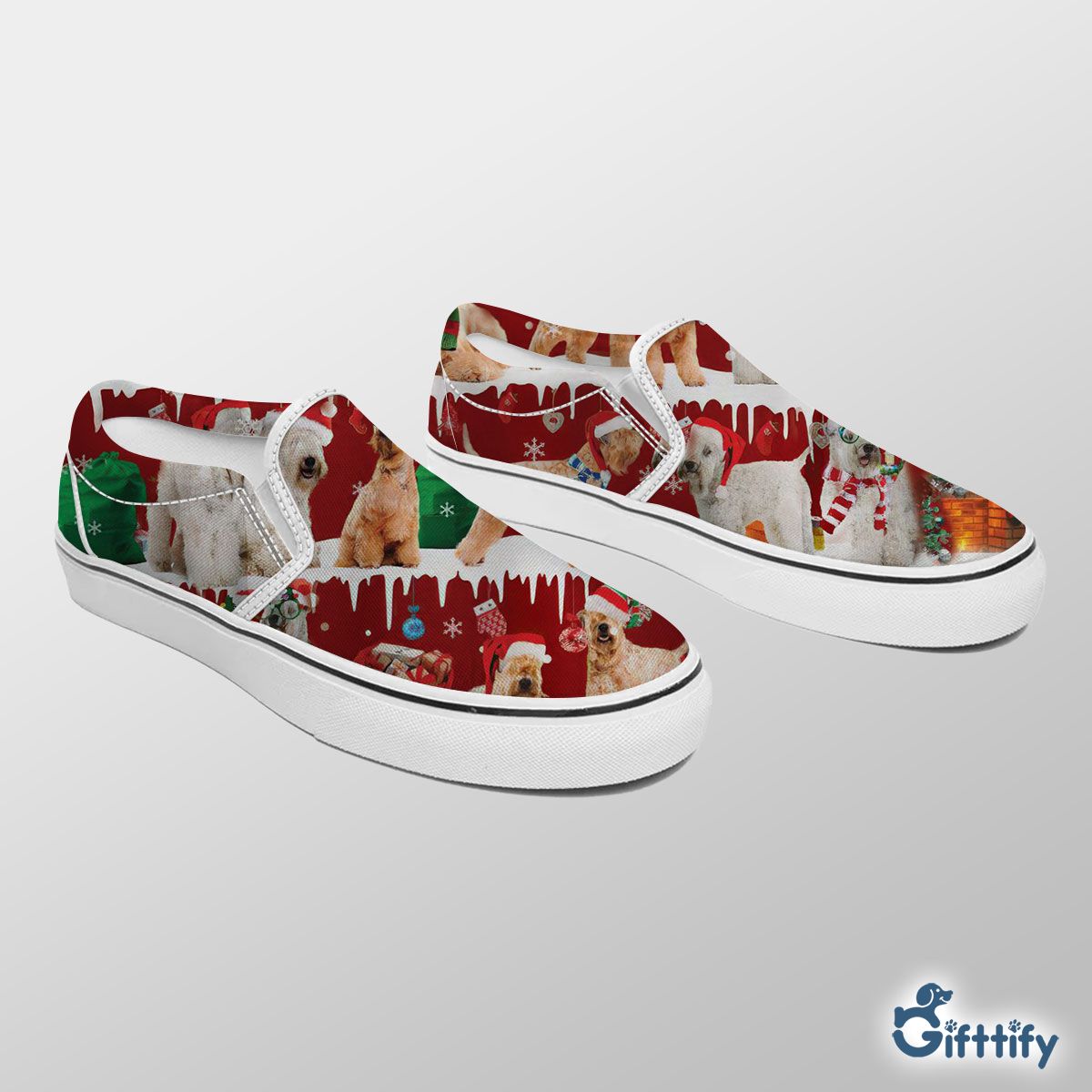 Soft coated Wheaten Terrier Slip On Sneakers