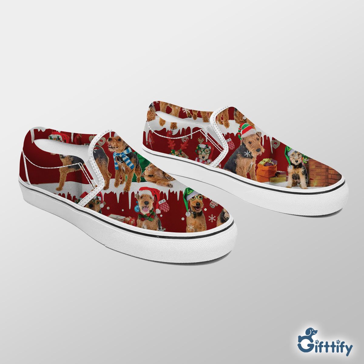 Welsh Terrier Slip On Sneakers