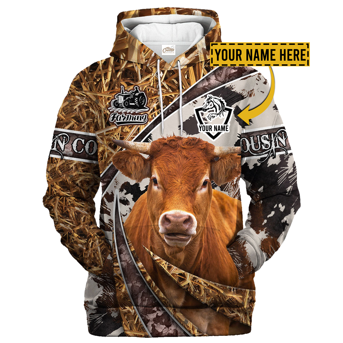 Custom Hoodie For Cow Lovers NTM23115