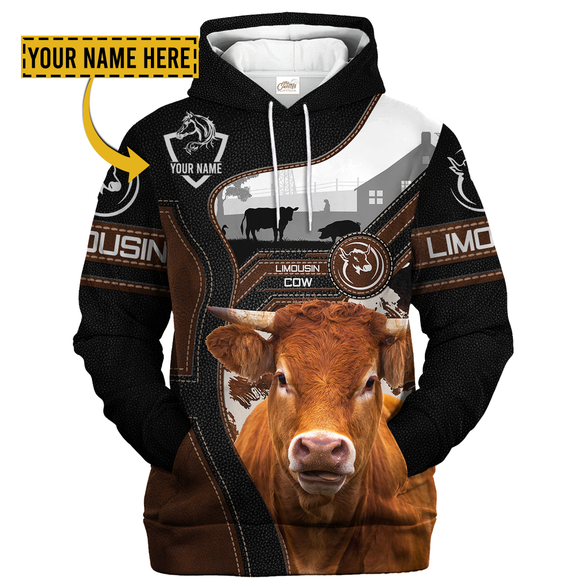 Custom Hoodie For Cow Lovers NTM23117
