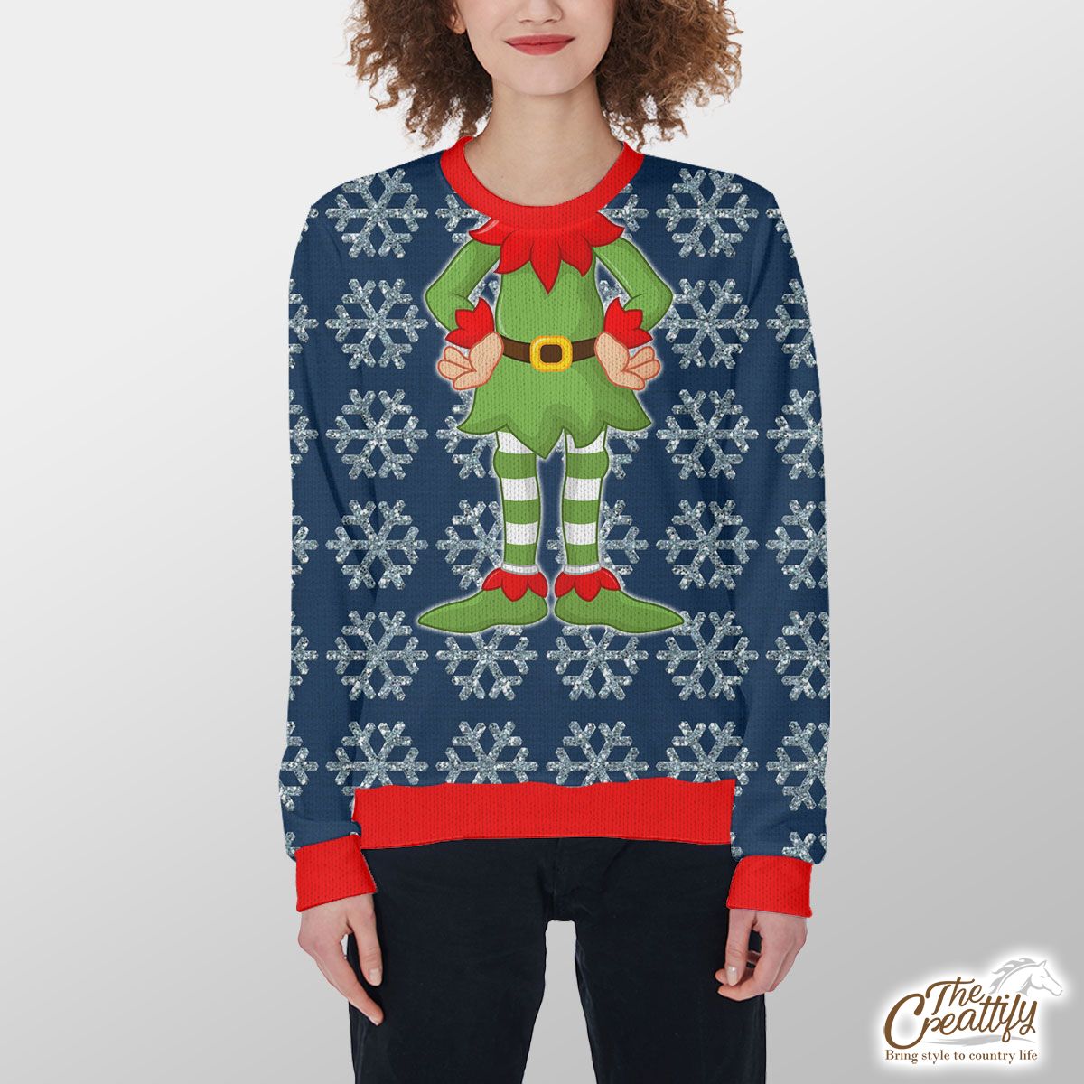 Snowflake, Snowflake Background, Snowflake Pattern 1 Customized Ugly Sweater