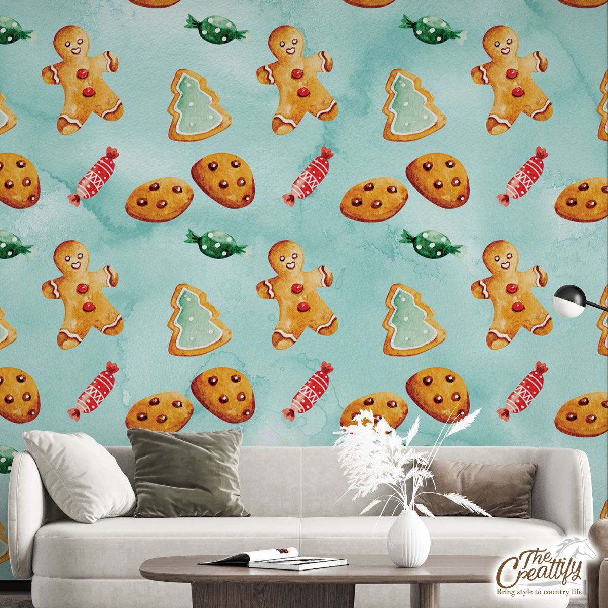Gingerbread, Christmas Candy, Gingerbread Man Cookies Wall Mural