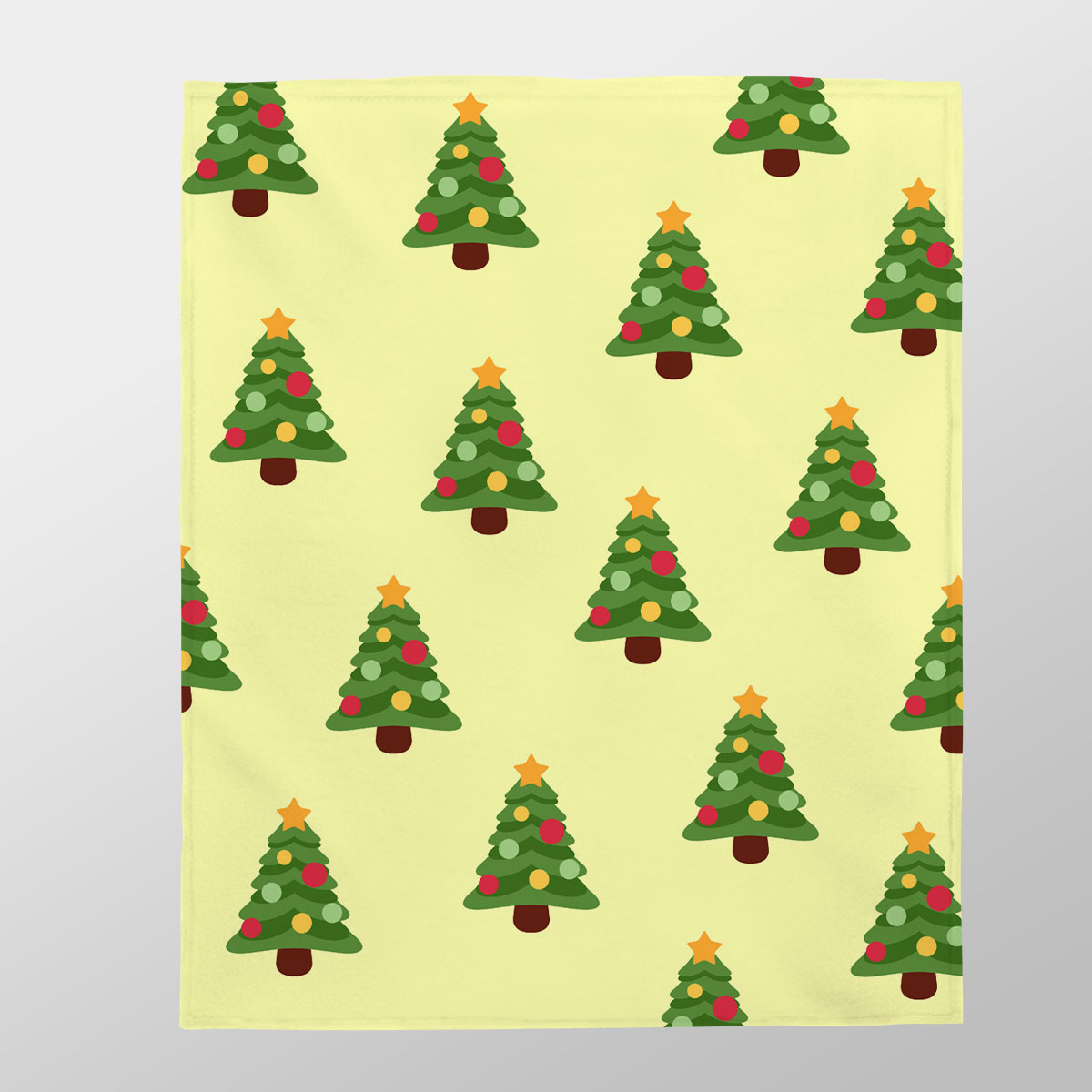Christmas Tree, Pine Tree, Christmas Balls Velveteen Plush Blanket