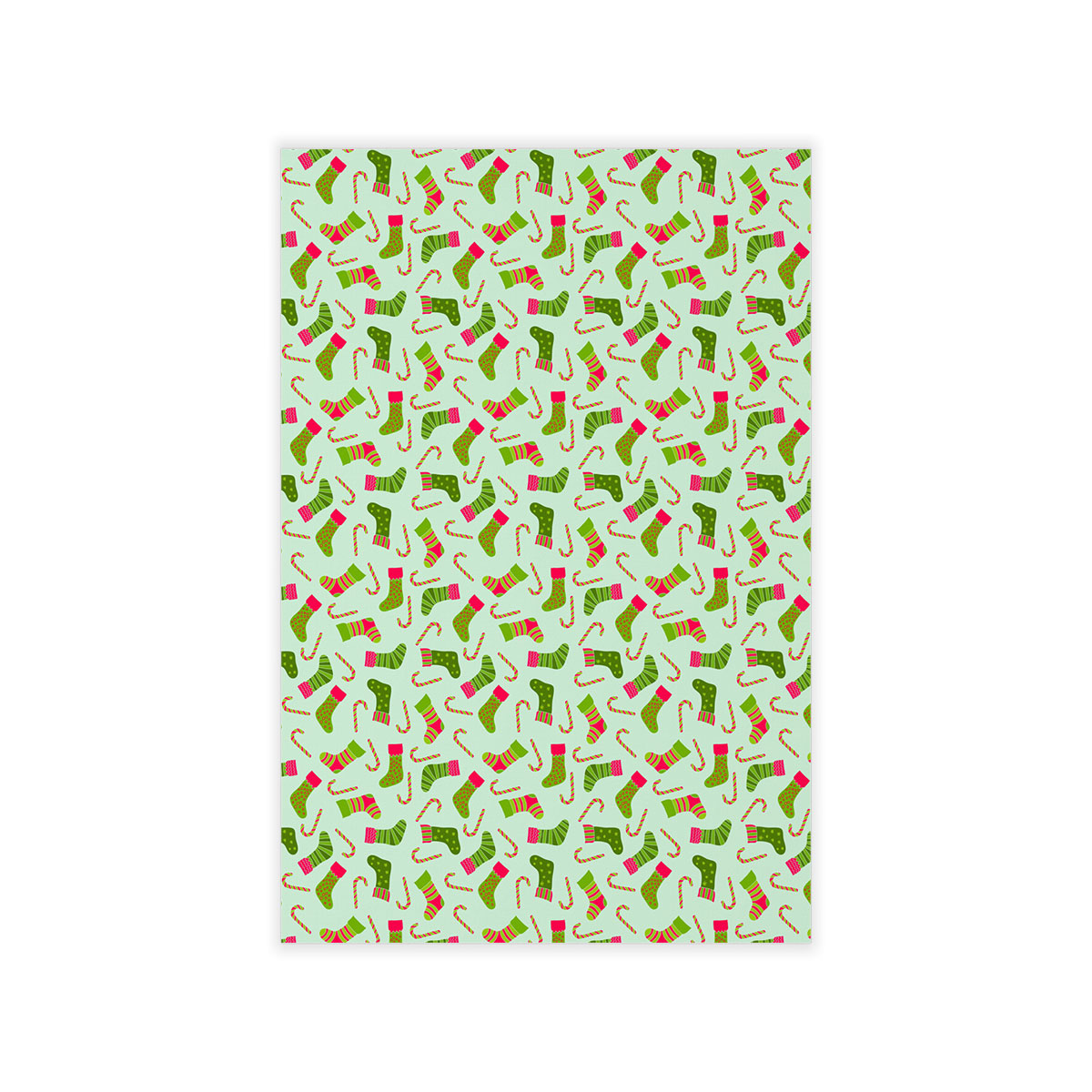 Christmas Socks, Colorful Socks And Candy Canes Wall Decals