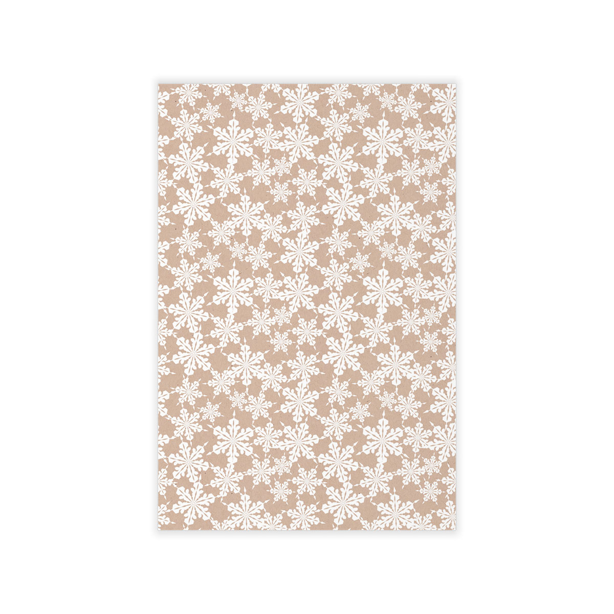 Christmas White Snowflake Christmas On Beige Nude Background Wall Decals