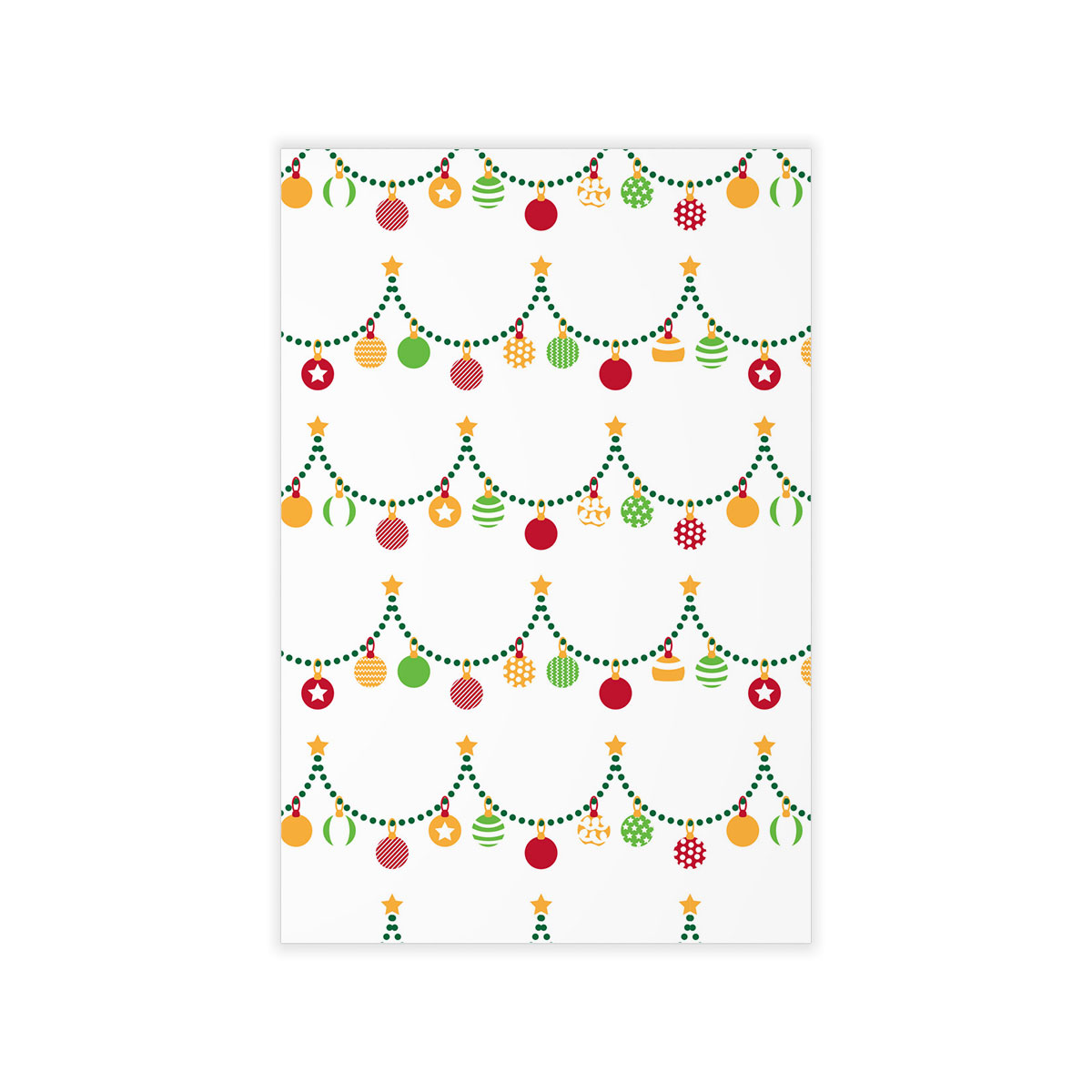 Red Green And White Christmas Light, Christmas Ball Wall Decals