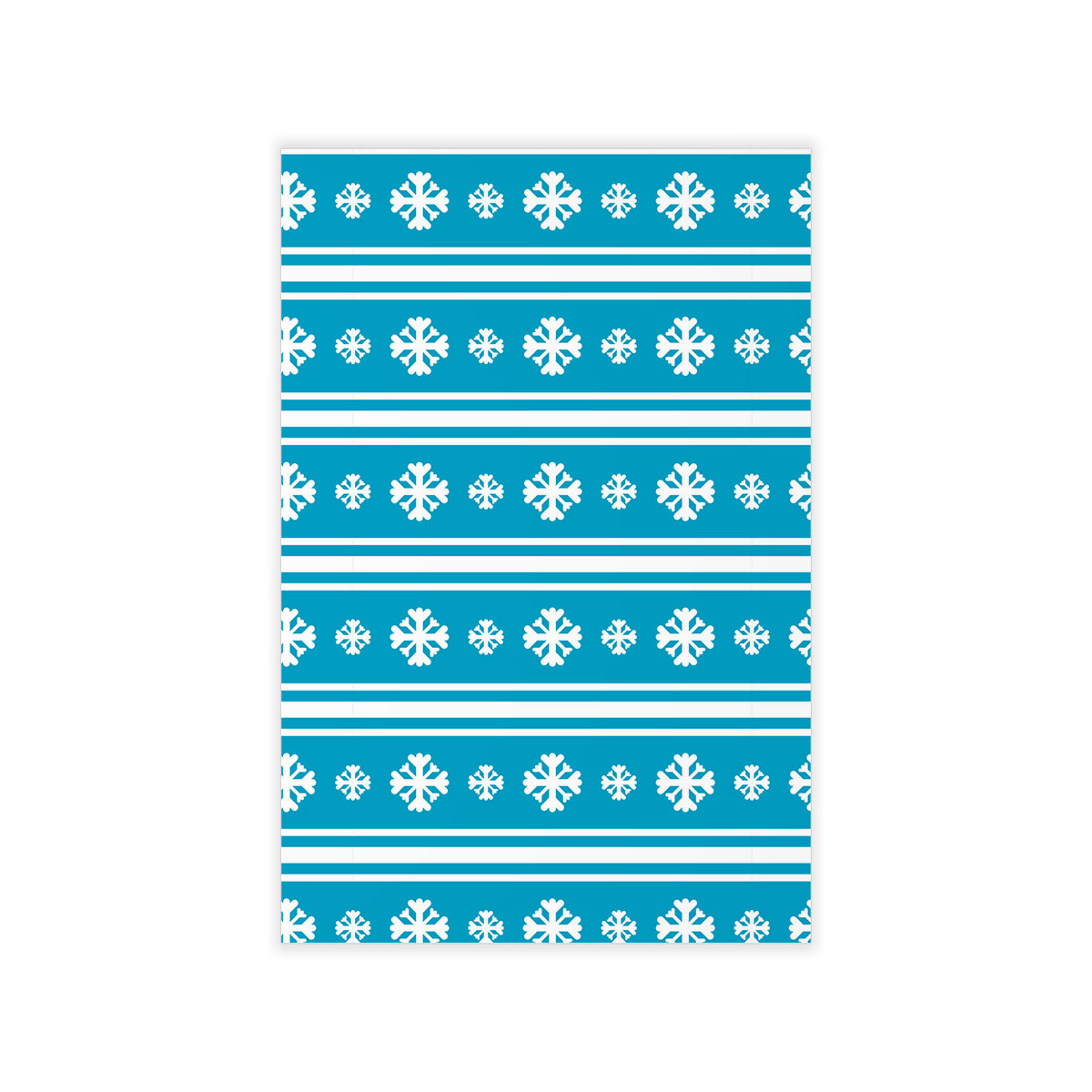 White And Blue Snowflake Christmas Wall Decals