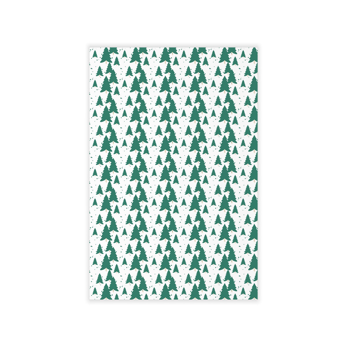 White And Green Christmas Tree Wall Decals