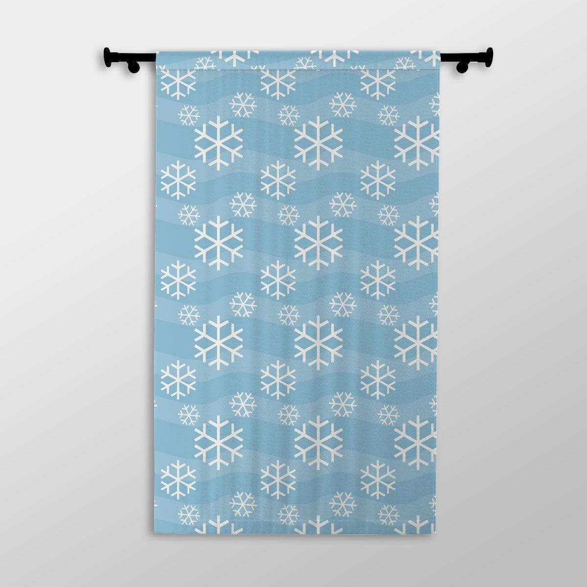 Snowflake, Snowflake Background, Snowflake Pattern 7 Printed Window Curtains