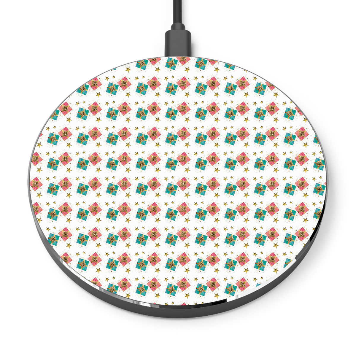 Christmas Gifts, Christmas Present Ideas, Christmas Pattern Printed Wireless Charger