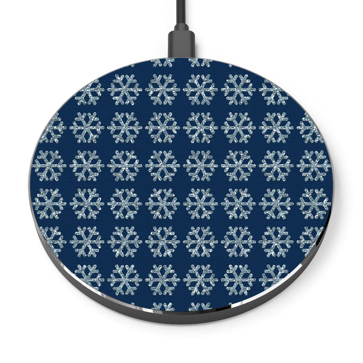 Snowflake, Snowflake Background, Snowflake Pattern 1 Printed Wireless Charger