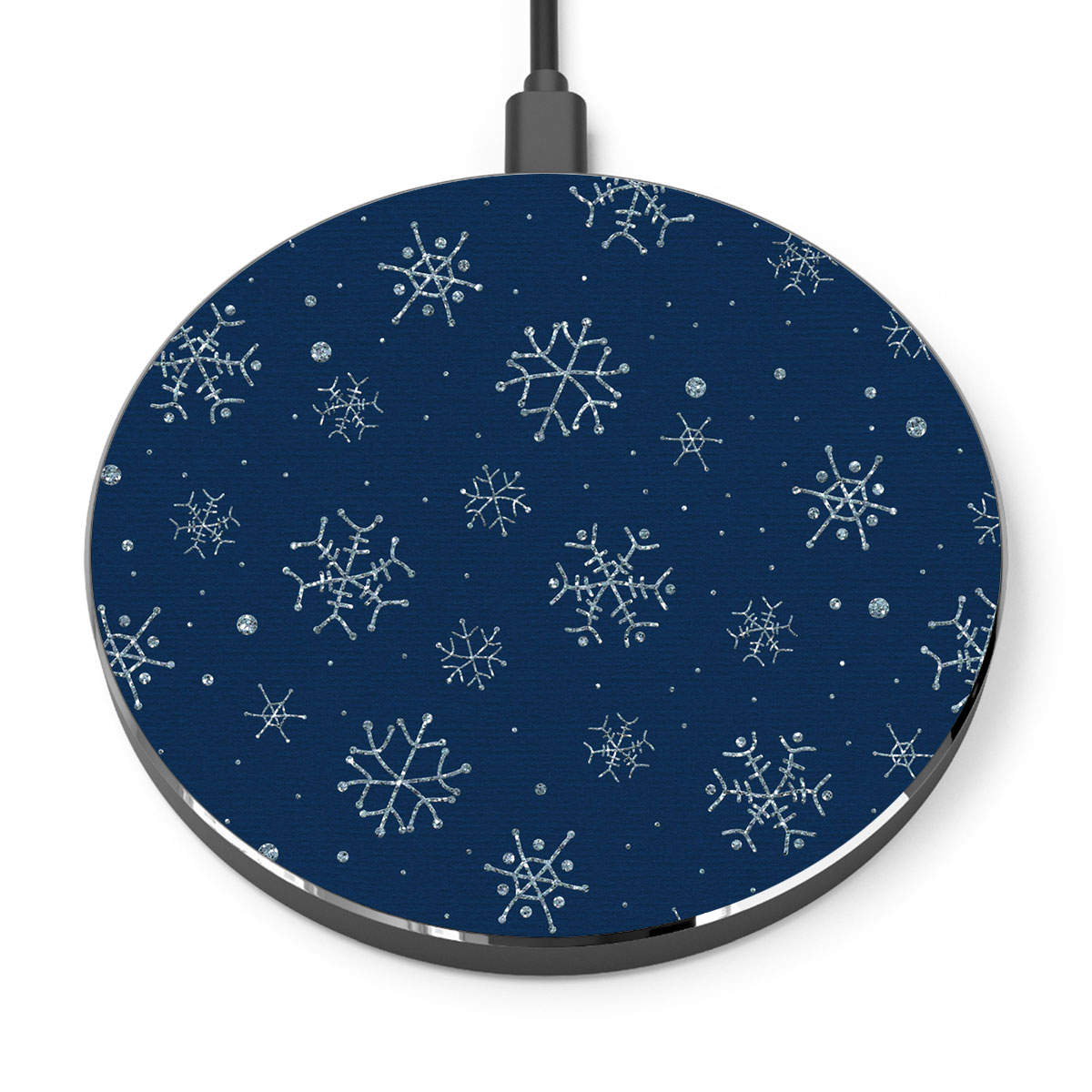 Snowflake, Snowflake Background, Snowflake Pattern 2 Printed Wireless Charger
