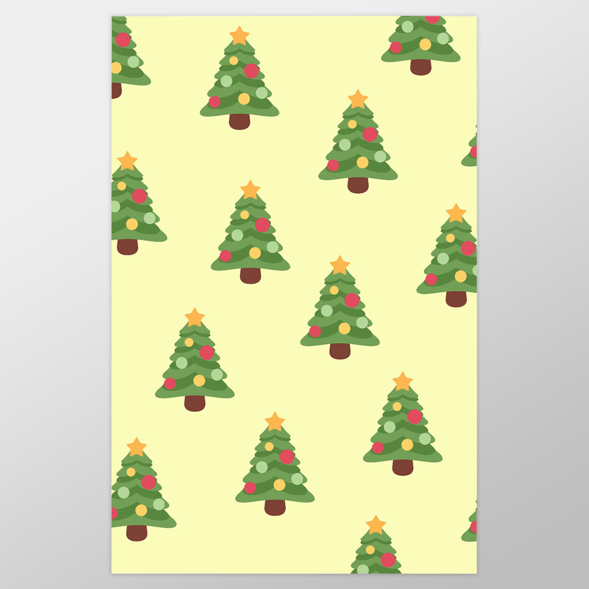 Christmas Tree, Pine Tree, Christmas Balls Wrapping Paper