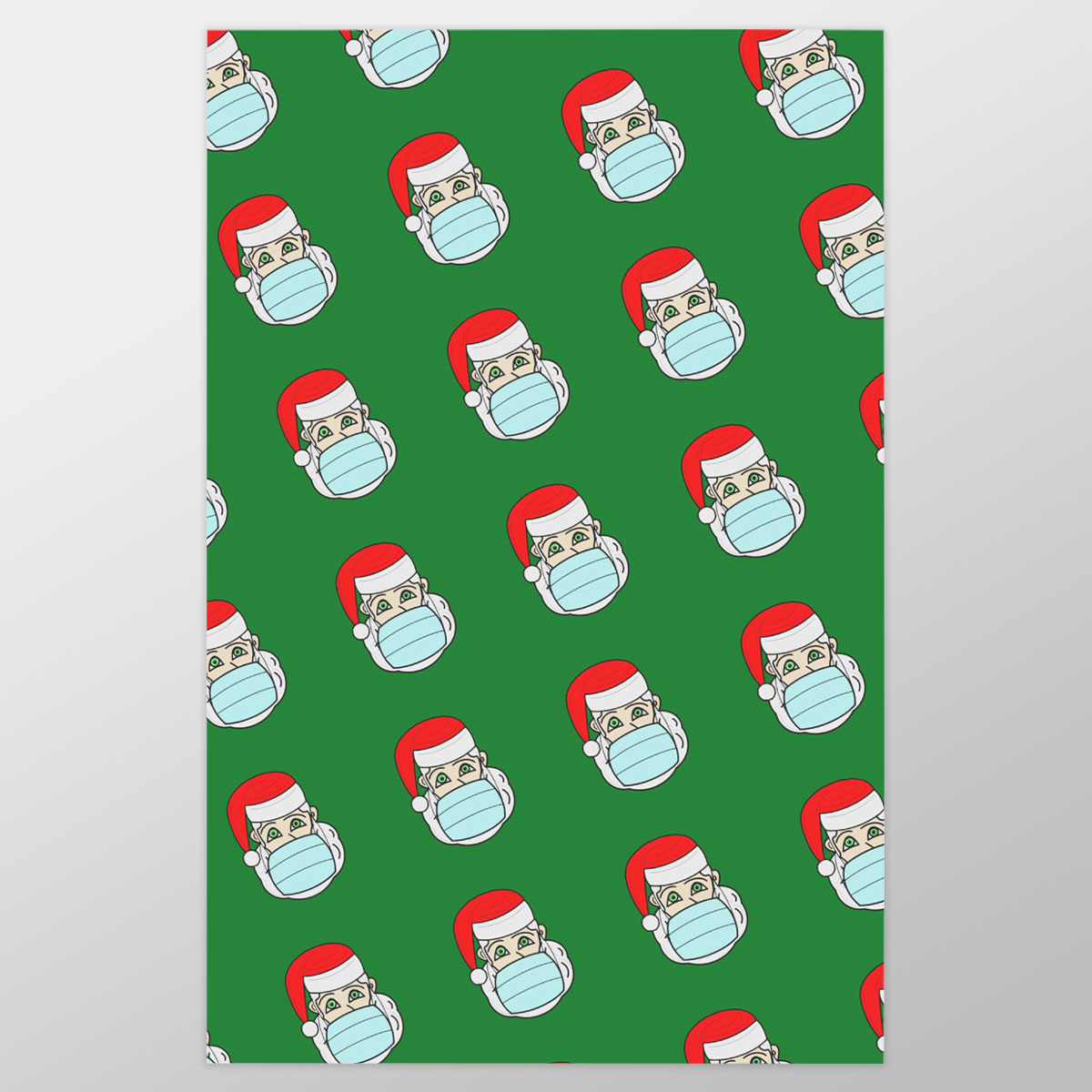 Santa Claus, Christmas Santa, Funny Secret Santa Gifts Wrapping Paper